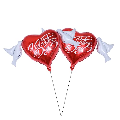 CLISPEED 2Stücke Große Herzform Folienballons Für Valentinstag Hochzeiten Verlobungen Und Romantische Anlässe Dekorative Luftballons Für Besondere Feiern CLISPEED 2Stücke Große Herzform Folienballons Für Valentinstag Hochzeiten Verlobungen Und Romantische Anlässe Dekorative Luftballons Für Besondere Feiern von CLISPEED