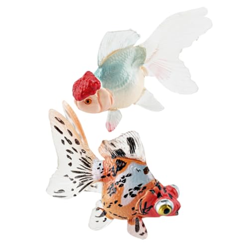 CLISPEED 2stücke Realistische Goldfisch Modelle Simulierte Fische Zur Dekoration Von Aquarien Und Terrarien Lebensnahe Kunstfische Für Unterwasseratmosphäre Und Tischdekoration von CLISPEED