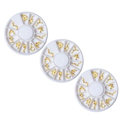 CLISPEED 3 Boxen Nagel Schmuck Strasssteine Charms für Nägel Design Selbstklebend Metalllegierung für Nail Art DIY Handyhüllen Geschenke CLISPEED 3 Boxen Nagel Schmuck Strasssteine Charms für Nägel Design Selbstklebend Metalllegierung für Nail Art DIY Handyhüllen Geschenke von CLISPEED