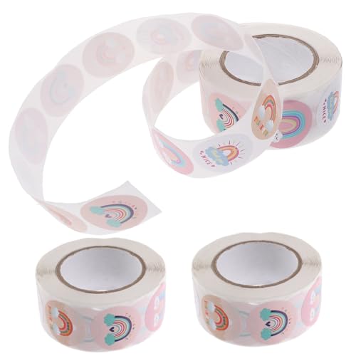 CLISPEED 3 Rollen Geburtstags Dankes Sticker Selbstklebende Mehrzweck Rollenetiketten für Geschenkverpackungen Briefzubehör Backversiegelung Farbenfrohe Aufkleber für Partydekoration und CLISPEED 3 Rollen Geburtstags Dankes Sticker Selbstklebende Mehrzweck Rollenetiketten für Geschenkverpackungen Briefzubehör Backversiegelung Farbenfrohe Aufkleber für Partydekoration und von CLISPEED
