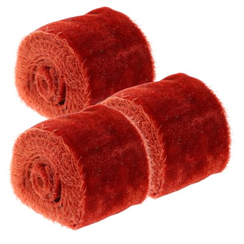 CLISPEED 3 Rollen Samtband Breit Polyester Geschenkband für Geschenkverpackung Hochzeit Dekoration DIY Party Favors Langlebiges Glattes Dekoratives Geschenkband für Blumenarrangements und CLISPEED 3 Rollen Samtband Breit Polyester Geschenkband für Geschenkverpackung Hochzeit Dekoration DIY Party Favors Langlebiges Glattes Dekoratives Geschenkband für Blumenarrangements und von CLISPEED