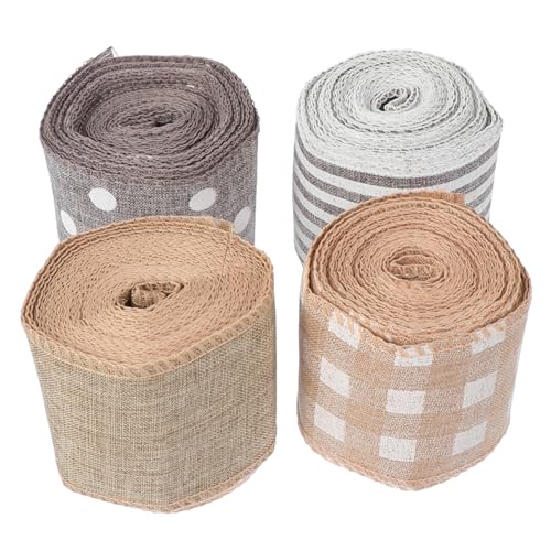 CLISPEED 3 Rollen Teiliges Baumwoll Leinenband für Geschenkverpackung Strapazierfähiges Mehrfunktionales DIY Bastelband für Weihnachtsdeko Hochzeit Party und Handarbeiten CLISPEED 3 Rollen Teiliges Baumwoll Leinenband für Geschenkverpackung Strapazierfähiges Mehrfunktionales DIY Bastelband für Weihnachtsdeko Hochzeit Party und Handarbeiten von CLISPEED
