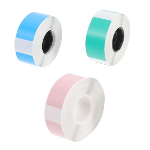 CLISPEED 3 Rollen Thermopapier Etiketten Selbstklebend Farbig Wasser und Ölbeständig Versandaufkleber Namensschild Labeldruck für Etikettendrucker CLISPEED 3 Rollen Thermopapier Etiketten Selbstklebend Farbig Wasser und Ölbeständig Versandaufkleber Namensschild Labeldruck für Etikettendrucker von CLISPEED
