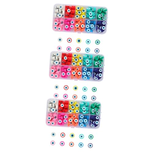 CLISPEED 3 Sätze Evil Eye Perlen Set Bunte Schmuckperlen Für Diy Armbänder Und Leichte Und Langlebige Polymer Clay Beads Kreative Bastelaccessoires Für Schmuckliebhaber 150 Stück * 3 CLISPEED 3 Sätze Evil Eye Perlen Set Bunte Schmuckperlen Für Diy Armbänder Und Leichte Und Langlebige Polymer Clay Beads Kreative Bastelaccessoires Für Schmuckliebhaber 150 Stück * 3 von CLISPEED