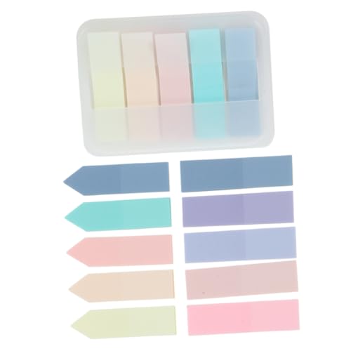 CLISPEED 3 Sätze Farbige Haftnotizen Selbstklebende Sticky Flags Pastell Haushalts Buch Tabs Beschriftbar Für Schule Büro Zuhause Organisieren von CLISPEED