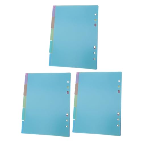 CLISPEED 3 Sätze Register Trennblätter für Ringbuch Bunte Ordner Tabs Praktische Notizbuch und Dokumententrenner für Büro und Schule Je CLISPEED 3 Sätze Register Trennblätter für Ringbuch Bunte Ordner Tabs Praktische Notizbuch und Dokumententrenner für Büro und Schule Je von CLISPEED