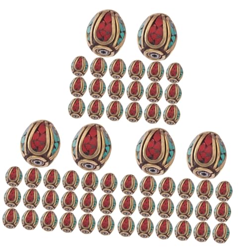 CLISPEED 3 Sätze Tibetische Spacer Perlen Messing Mit Türkis Für Diy Schmuck Handgefertigte Buddha Lochperlen Für Armbänder Und Vielseitige Bastelzubehörteile 20 Stück * 3 CLISPEED 3 Sätze Tibetische Spacer Perlen Messing Mit Türkis Für Diy Schmuck Handgefertigte Buddha Lochperlen Für Armbänder Und Vielseitige Bastelzubehörteile 20 Stück * 3 von CLISPEED