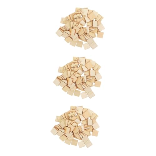 CLISPEED 3 Sätze Unvollendete Quadratische Holzplatten Für Diy Bastelprojekte Unlackierte Holzscheiben Für Malen Hochzeitsdekorationen Und Kunstprojekte 100 Stück * 3 von CLISPEED