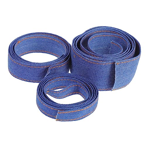 CLISPEED 3 Stück Diy Haarschmuck Material Handgemachte Denim Schleifen Bänder für Haarspangen Farbe für Bastelarbeiten und Kreative Projekte von CLISPEED