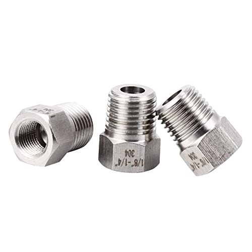 CLISPEED 3 Stück Gewindeadapter Armaturen Konvertierungsadapter Rohrfittings Mit Gewinde Adapter Des Wasserdruckmessers Manometeranschluss Rohrfittings Aus Stahl Rostfreier Stahl Silver CLISPEED 3 Stück Gewindeadapter Armaturen Konvertierungsadapter Rohrfittings Mit Gewinde Adapter Des Wasserdruckmessers Manometeranschluss Rohrfittings Aus Stahl Rostfreier Stahl Silver von CLISPEED