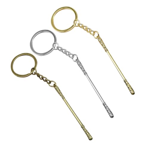 CLISPEED 3 Stück Goldener Ring-Schlüsselanhänger schlüsselanhänger set auto schlüsselanhänger Trendiger Schlüsselanhänger schlüsselanhanger Schlüsselhalter Schlüsselketten Zinklegierung von CLISPEED