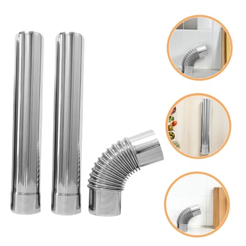 CLISPEED 3 Stück Kaminrohr Set Teilig Bogen und Gerade Rohre Hitzebeständig für Gas Wassererhitzer Schornstein Entlüftung Flexibel und Installieren CLISPEED 3 Stück Kaminrohr Set Teilig Bogen und Gerade Rohre Hitzebeständig für Gas Wassererhitzer Schornstein Entlüftung Flexibel und Installieren von CLISPEED