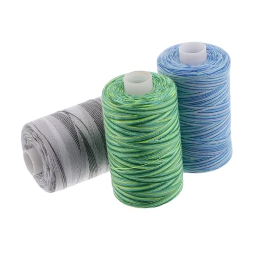 CLISPEED 3 Stück Polyester Nähgarn Yards Farbverlauf Zwirn Hand Nähmaschinengarn für Leder Kleidung Quilten Sticken DIY Kreative Projekte CLISPEED 3 Stück Polyester Nähgarn Yards Farbverlauf Zwirn Hand Nähmaschinengarn für Leder Kleidung Quilten Sticken DIY Kreative Projekte von CLISPEED