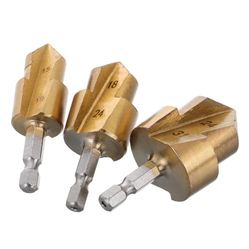 CLISPEED 3 Stück Ppr Reibahle Set Teilig Hexagonal Schaft Rohr Expansionswerkzeug für Wasserinstallation und Reparatur Langlebiges Rohrbohrer Set für Effizientes Rohrverbindungsbohren von CLISPEED