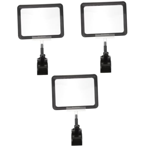 CLISPEED 3 Stück Preisschild Halter Clip aus Kunststoff für Supermarkt Format mit Clip für und Warenanzeige Wiederverwendbar und Praktisch für Geschäfte und Obstläden von CLISPEED