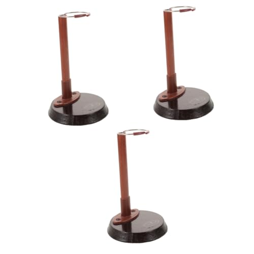 CLISPEED 3 Stück Puppenständer Babybadspielzeug Stand Puppenträger Aufdecken Actionfigurenständer Puppenkleidung Babypuppen Anzeige Mädchen Puppen Für Überraschung Film Eisen Brown von CLISPEED