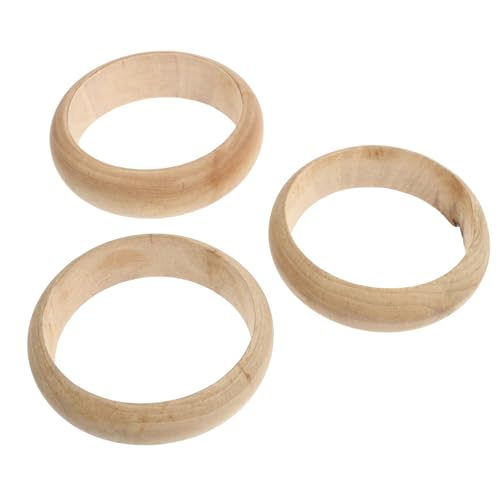 CLISPEED 3 Stück Teiliges DIY Holzarmband aus Hochwertigem Holzrohling Glatte Oberfläche ohne Splitter für Schmuckherstellung Bastelprojekte und Dekorationen CLISPEED 3 Stück Teiliges DIY Holzarmband aus Hochwertigem Holzrohling Glatte Oberfläche ohne Splitter für Schmuckherstellung Bastelprojekte und Dekorationen von CLISPEED