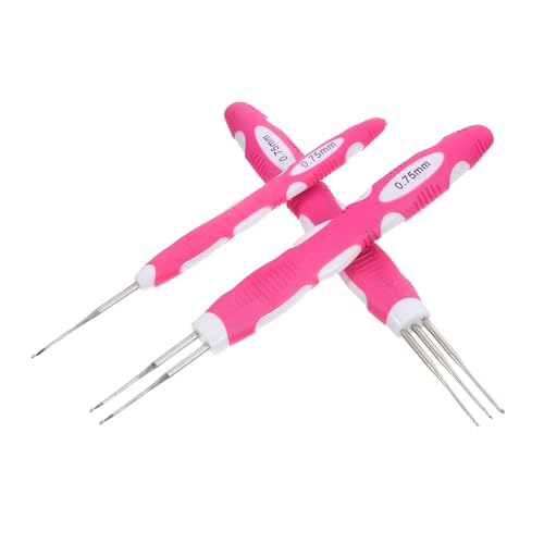 CLISPEED 3 Stück Teiliges Dreadlocks Häkelwerkzeug Set Ergonomische Häkelnadeln mit Doppel und Dreifachhaken für Haarverlängerungen und Dreadlocks CLISPEED 3 Stück Teiliges Dreadlocks Häkelwerkzeug Set Ergonomische Häkelnadeln mit Doppel und Dreifachhaken für Haarverlängerungen und Dreadlocks von CLISPEED