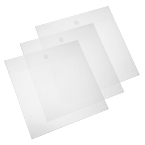 CLISPEED 3 Stück Teiliges Erweiterbares Aktenhüllen Klarem PP mit Klebeverschluss Faltbarer Accordion File Organizer für Scrapbook papier Dokumentenspeicher für Büro Zuhause Schule von CLISPEED
