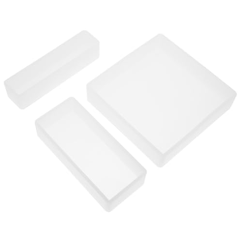CLISPEED 3 Stück Teiliges Rechteck Silikonformen für Epoxidharz DIY Cuboid Gießform Hitzebeständig Vielseitig für Handwerk und Dekoration CLISPEED 3 Stück Teiliges Rechteck Silikonformen für Epoxidharz DIY Cuboid Gießform Hitzebeständig Vielseitig für Handwerk und Dekoration von CLISPEED