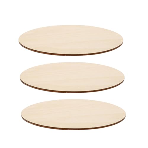 CLISPEED 3 Stück Teiliges Runde Holzscheiben aus Natürlichem Holz Unbehandelte Holzkreise für DIY Bastelprojekte Malerei Heimdekoration Geeignet für Erwachsene CLISPEED 3 Stück Teiliges Runde Holzscheiben aus Natürlichem Holz Unbehandelte Holzkreise für DIY Bastelprojekte Malerei Heimdekoration Geeignet für Erwachsene von CLISPEED