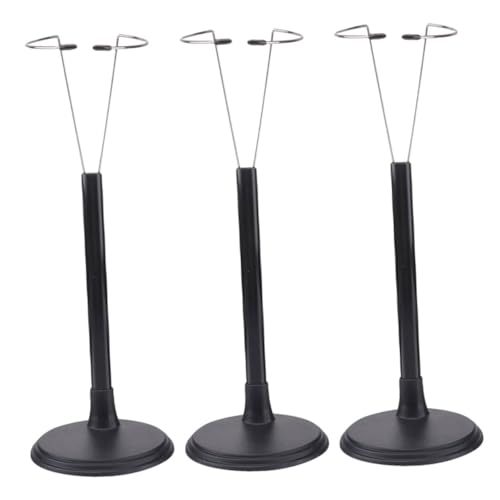 CLISPEED 3 Stück Verstellbarer Puppenständer aus Stabilem PVC mit Dicker Runder Basis Langlebig und Leicht für Puppen Figuren und Spielzeugdisplay Einfach zu Bedienen und Platzsparend von CLISPEED