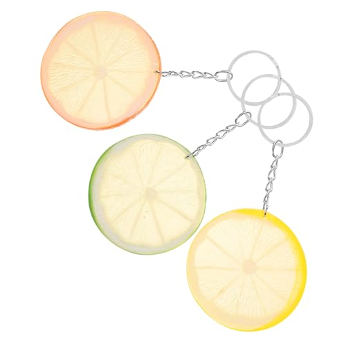 CLISPEED 3 Stück Zitronenscheiben für Handtaschen Dekorative Bag Charms für Täglichen Gebrauch und Partys von CLISPEED