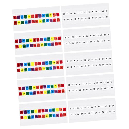 CLISPEED 30 Blatt Bunte Selbstklebende Index registertabs Wasserdichte für Bücher und Notizen Praktische Alphabetische Haftnotizen zum Markieren Beschriften und Organisieren im Büro und von CLISPEED