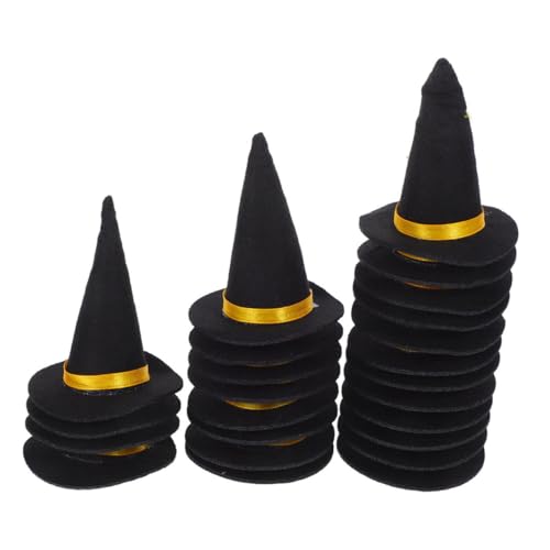 CLISPEED 30 Mini-partyhüte: Mini-hexenhüte Für Halloween-dekorationen – Flaschenaufsätze Aus Filz Für Party-rollenspiele, Maskeraden Und Diy-bastelprojekte CLISPEED 30 Mini-partyhüte: Mini-hexenhüte Für Halloween-dekorationen – Flaschenaufsätze Aus Filz Für Party-rollenspiele, Maskeraden Und Diy-bastelprojekte von CLISPEED