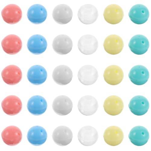 CLISPEED 30 Stück Teiliges Bunte Kunststoffkapseln für Mini-gumball-spielzeugkapselspender Transparente Nachfüllbehälter Füllbare Kugeln für Kinderparty DIY Überraschungsspiel Zubehör CLISPEED 30 Stück Teiliges Bunte Kunststoffkapseln für Mini-gumball-spielzeugkapselspender Transparente Nachfüllbehälter Füllbare Kugeln für Kinderparty DIY Überraschungsspiel Zubehör von CLISPEED