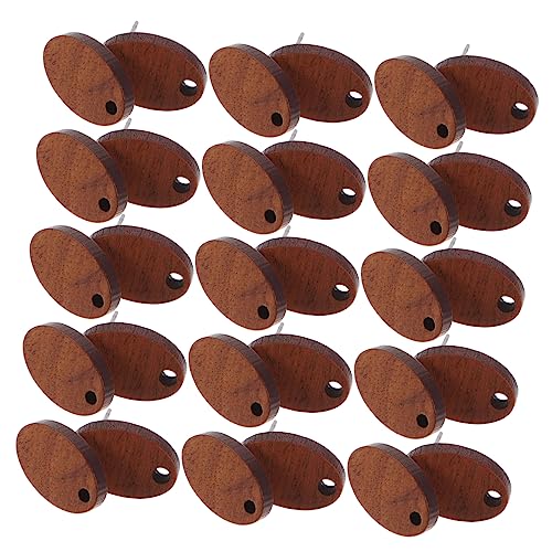 CLISPEED 30 Stück Teiliges DIY Ohrstecker aus Holz Geometrische Ovale Ohrsteckerrohlinge für Schmuckherstellung Flache Kopf Ohrstifte zum Selbermachen von Individuellen Ohrringen CLISPEED 30 Stück Teiliges DIY Ohrstecker aus Holz Geometrische Ovale Ohrsteckerrohlinge für Schmuckherstellung Flache Kopf Ohrstifte zum Selbermachen von Individuellen Ohrringen von CLISPEED