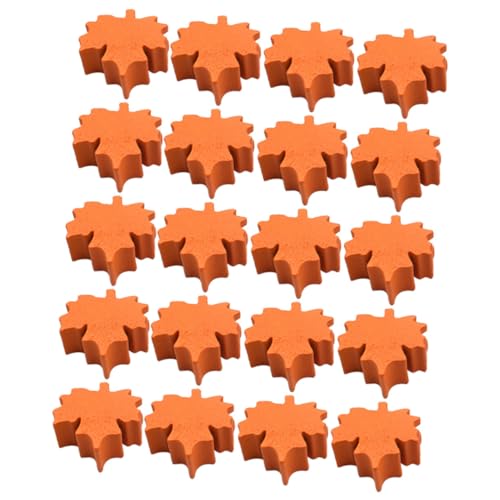 CLISPEED 30 Stück Teiliges Herbstliche Holzperlen mit Ahornblatt DIY Bastelmaterial für Thanksgiving Anhänger Vielseitige Holzperlen für Schlüsselanhänger Dekoration und Partybedarf von CLISPEED