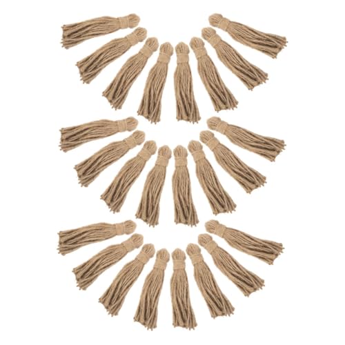 CLISPEED 30 Stück Teiliges Jute Quasten für DIY Holzperlengirlanden Rustikales Bastelseil mit Natürlichem Juterohmaterial Vielseitig Einsetzbar für Weihnachtsdeko und Kreative CLISPEED 30 Stück Teiliges Jute Quasten für DIY Holzperlengirlanden Rustikales Bastelseil mit Natürlichem Juterohmaterial Vielseitig Einsetzbar für Weihnachtsdeko und Kreative von CLISPEED
