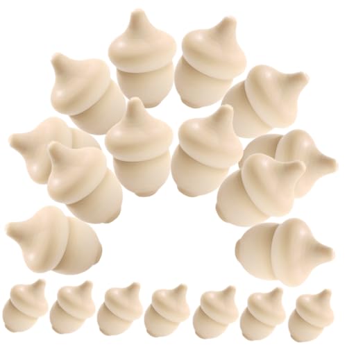 CLISPEED 30 Stück Teiliges Kleine Naturfarbene Holz Eicheln zum Bemalen Unvollendete DIY Holzspielzeuge für Kreative Kinderbastelei Glatte Kanten Langlebige Holzfiguren für Mädchen und CLISPEED 30 Stück Teiliges Kleine Naturfarbene Holz Eicheln zum Bemalen Unvollendete DIY Holzspielzeuge für Kreative Kinderbastelei Glatte Kanten Langlebige Holzfiguren für Mädchen und von CLISPEED