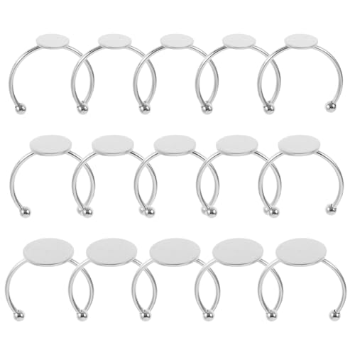 CLISPEED 30 Stück Teiliges Verstellbares Ringrohling Langlebigem Edelstahl für Schmuckherstellung Blanko Ringbasis für DIY Schmuck Vielseitig Einsetzbar und Komfortabel Anpassbar CLISPEED 30 Stück Teiliges Verstellbares Ringrohling Langlebigem Edelstahl für Schmuckherstellung Blanko Ringbasis für DIY Schmuck Vielseitig Einsetzbar und Komfortabel Anpassbar von CLISPEED