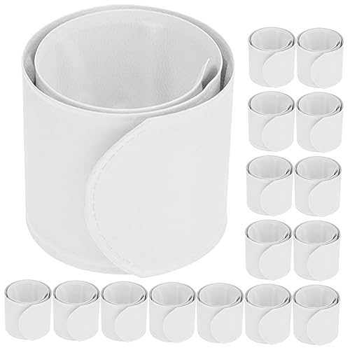 CLISPEED 30 Stück Teiliges Weißes Slap Armband für Sicherer Leichter DIY Spaß Einfach Anzulegen als Party Gastgeschenk für Themenfeste Wie Zoo oder CLISPEED 30 Stück Teiliges Weißes Slap Armband für Sicherer Leichter DIY Spaß Einfach Anzulegen als Party Gastgeschenk für Themenfeste Wie Zoo oder von CLISPEED