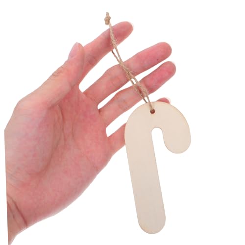 CLISPEED 30 Stück Unfertige Weihnachts Holzplatten Candy Cane Form Blanko Diy Malbare Deko Anhänger mit Glatter Oberfläche für Kreative Weihnachtsbasteleien und Familienaktivitäten CLISPEED 30 Stück Unfertige Weihnachts Holzplatten Candy Cane Form Blanko Diy Malbare Deko Anhänger mit Glatter Oberfläche für Kreative Weihnachtsbasteleien und Familienaktivitäten von CLISPEED