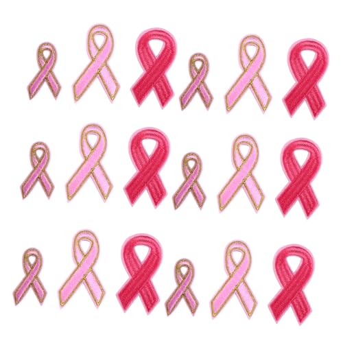 CLISPEED 30 Stück rosa Schleifenapplikationen bügelschutztuch aufbügelstoff Dekorative Aufkleber für Kleidung gestickte Aufnäher bestickt Patch-Aufkleber für Kleidung Stickerei-DIY-Patch von CLISPEED