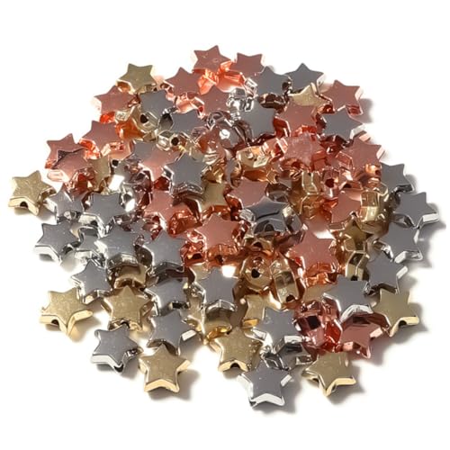 CLISPEED 300 Stück Ccb Sternförmige Spacer Perlen für Schmuckherstellung Bunte Fünfkantige DIY Armbandperlen Leichte Langlebige Schmuckzubehör für Halsketten Ohrringe und Bastelprojekte CLISPEED 300 Stück Ccb Sternförmige Spacer Perlen für Schmuckherstellung Bunte Fünfkantige DIY Armbandperlen Leichte Langlebige Schmuckzubehör für Halsketten Ohrringe und Bastelprojekte von CLISPEED