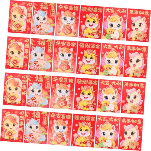 CLISPEED 300 Stück Chinesische Rote Umschläge Jahr Des Pferdes Innovative Prägung Traditionelle Glücksgeldumschläge für Lunar Neujahr Frühlingsfest Hochzeit Geburtstag Geschenkverpackung CLISPEED 300 Stück Chinesische Rote Umschläge Jahr Des Pferdes Innovative Prägung Traditionelle Glücksgeldumschläge für Lunar Neujahr Frühlingsfest Hochzeit Geburtstag Geschenkverpackung von CLISPEED
