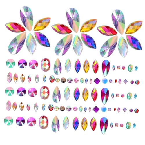 CLISPEED 300 Stück Flatback Strasssteine Mix Farben für DIY Maniküre Nageldesign Schmuckherstellung Basteln Dekoration Nagelkunst Crafting Zubehör CLISPEED 300 Stück Flatback Strasssteine Mix Farben für DIY Maniküre Nageldesign Schmuckherstellung Basteln Dekoration Nagelkunst Crafting Zubehör von CLISPEED