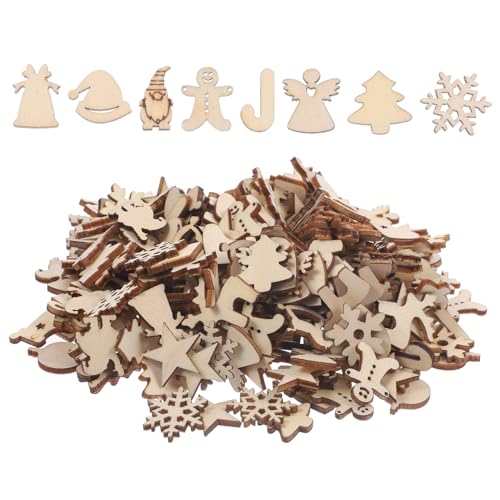 CLISPEED 300 Stück Weihnachts Holzanhänger zum Bemalen Glatte Oberfläche DIY Bastelset für Christbaumschmuck Handbemalbare Holzscheiben für Weihnachtsbaum Fenster Wanddekoration CLISPEED 300 Stück Weihnachts Holzanhänger zum Bemalen Glatte Oberfläche DIY Bastelset für Christbaumschmuck Handbemalbare Holzscheiben für Weihnachtsbaum Fenster Wanddekoration von CLISPEED