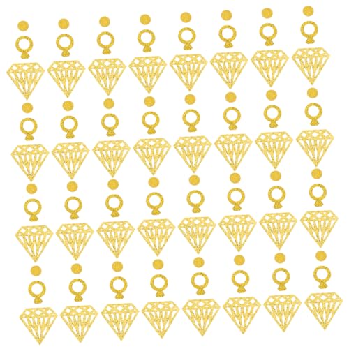 CLISPEED 300Stücke Verlobungsfeier Konfetti Pailletten Glitzernde Ring Dekoration Für Hochzeiten Und Partys Konfettiwerfen Und Tischdekoration Und Festlich von CLISPEED