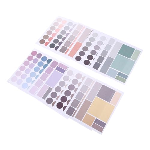CLISPEED 32 Stück Teiliges Bunte Selbstklebende Markierungsaufkleber in Rund und Quadratisch Haftstarke Klassifikationsetiketten für DIY Büro Kalender und Planer Einfache Anwendung ohne CLISPEED 32 Stück Teiliges Bunte Selbstklebende Markierungsaufkleber in Rund und Quadratisch Haftstarke Klassifikationsetiketten für DIY Büro Kalender und Planer Einfache Anwendung ohne von CLISPEED