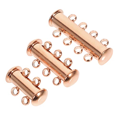 CLISPEED 3Stücke Metallverschluss für Armbänder Langlebige Schmuckverschlüsse Roségold für DIY Schmuckherstellung für Perlenarmbänder von CLISPEED