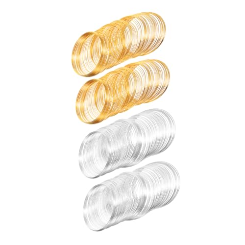 CLISPEED 4 Rollen Memory Wire: Memory Wire Zum Basteln – Flexible Kordel Für Diy-armbänder, Ringe, Ohrringe – Zubehör Zur Schmuckherstellung von CLISPEED