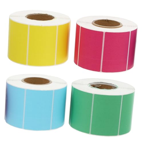 CLISPEED 4 Rollen Selbstklebende Wasserfeste Thermopapier Etiketten Farbige Preisschilder in Rot Gelb Grün Blau Kratzfest Beschreibbar für Verkauf Organisation und Lagerung CLISPEED 4 Rollen Selbstklebende Wasserfeste Thermopapier Etiketten Farbige Preisschilder in Rot Gelb Grün Blau Kratzfest Beschreibbar für Verkauf Organisation und Lagerung von CLISPEED