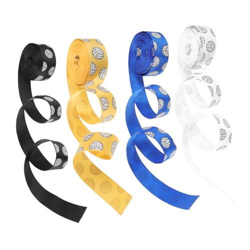 CLISPEED 4 Rollen Volleyball Geschenkband Yards pro Weiß Dunkel Blau Strapazierfähiges DIY Schleifenband für Geschenkverpackungen Partydeko und Bastelarbeiten mit Volleyball Motiv CLISPEED 4 Rollen Volleyball Geschenkband Yards pro Weiß Dunkel Blau Strapazierfähiges DIY Schleifenband für Geschenkverpackungen Partydeko und Bastelarbeiten mit Volleyball Motiv von CLISPEED