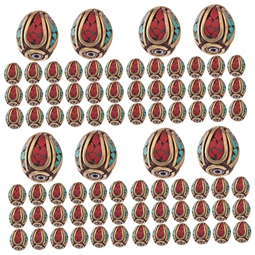 CLISPEED 4 Sätze Nepal Handmade Buddha Beads Messing Mit Loch Für Diy Schmuckherstellung Spacer Beads Für Kreative Projekte Und Persönliche Schlüsselanhänger 20 Stück * 4 CLISPEED 4 Sätze Nepal Handmade Buddha Beads Messing Mit Loch Für Diy Schmuckherstellung Spacer Beads Für Kreative Projekte Und Persönliche Schlüsselanhänger 20 Stück * 4 von CLISPEED