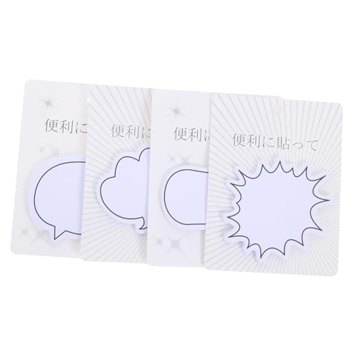 CLISPEED 4 Sätze Selbstklebende Memo Pads Haftnotizen Vielseitig für Büro Schule Zuhause Praktische Notizzettel für Schnelle Erinnerungen und Effiziente Organisation von CLISPEED